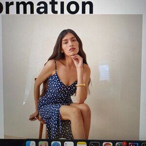 Reformation Crimini Dress Moray - Size 6